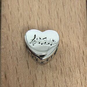 Pandora NASHVILLE Exclusive Travel Heart Charm Pendant, S925 Silver Bracelets